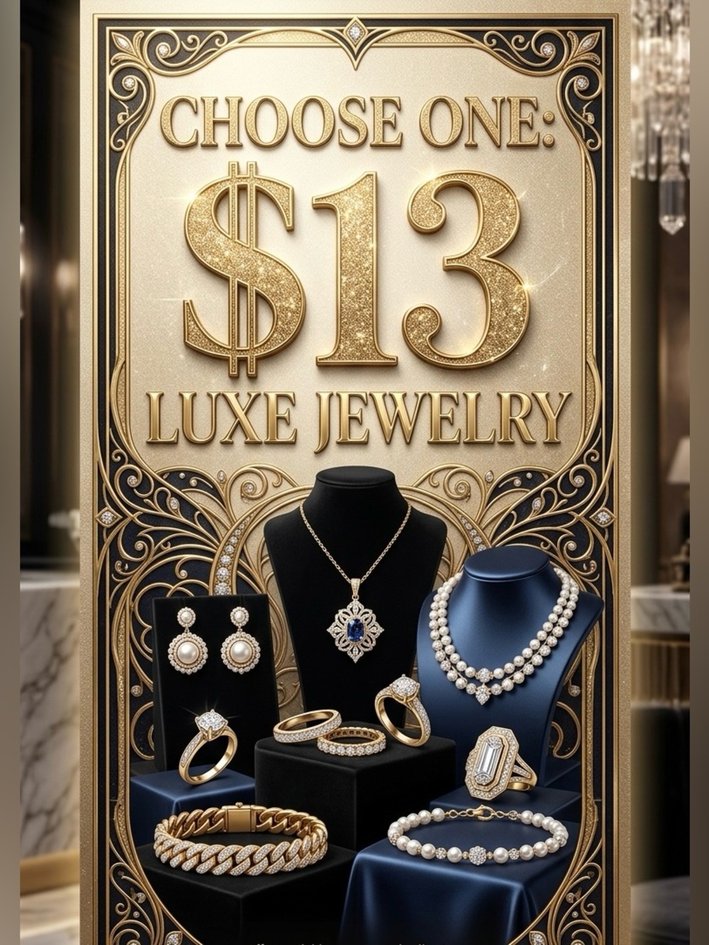 Choose One: $13 Luxe Jewelry